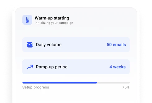 Auto warm-up and ramp-up